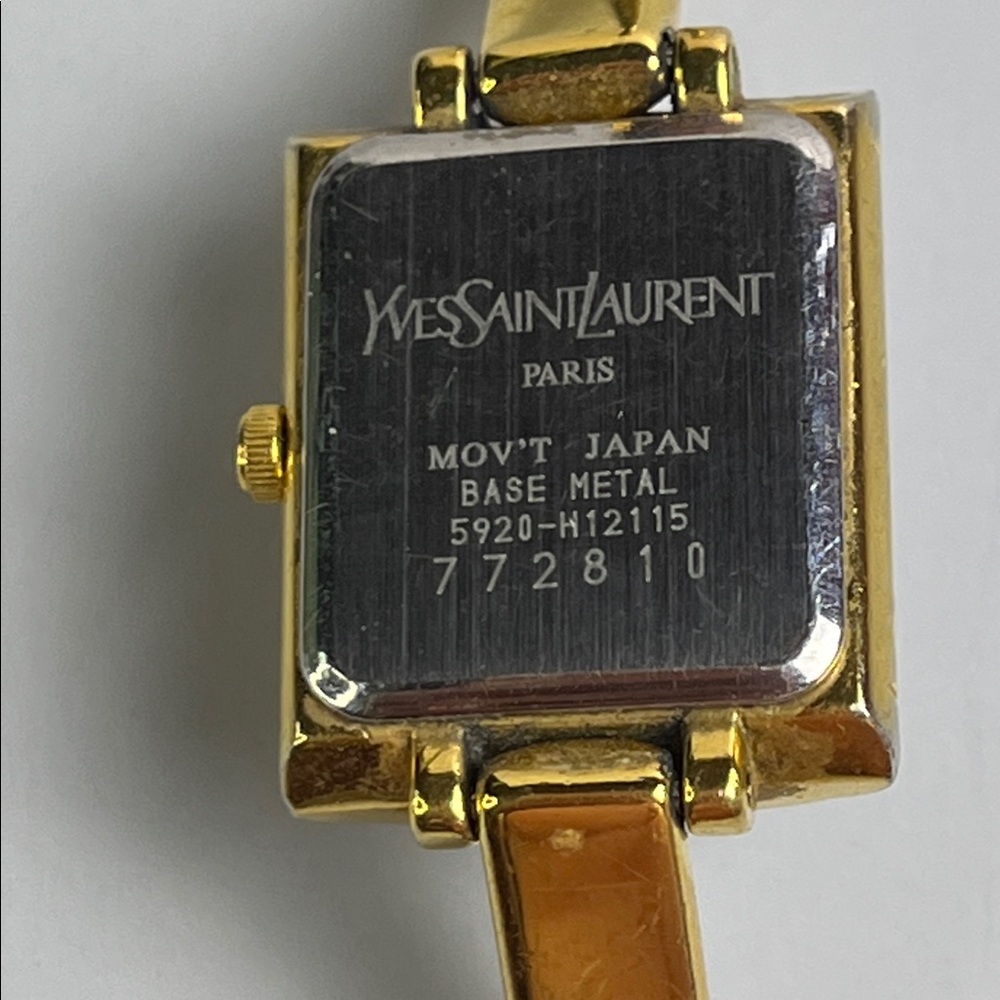 Yves Saint Laurent Watch 5920-H12115 Gold Stainless Steel Quartz Premium READ - Picture 6 of 11